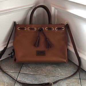 Authentic Dooney & Bourke leather satchel bag